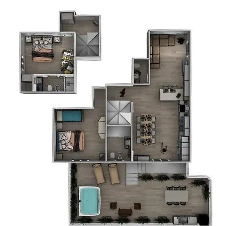 Mare Mosso With Private Jacuzzi Апартаменты San Mauro Mare